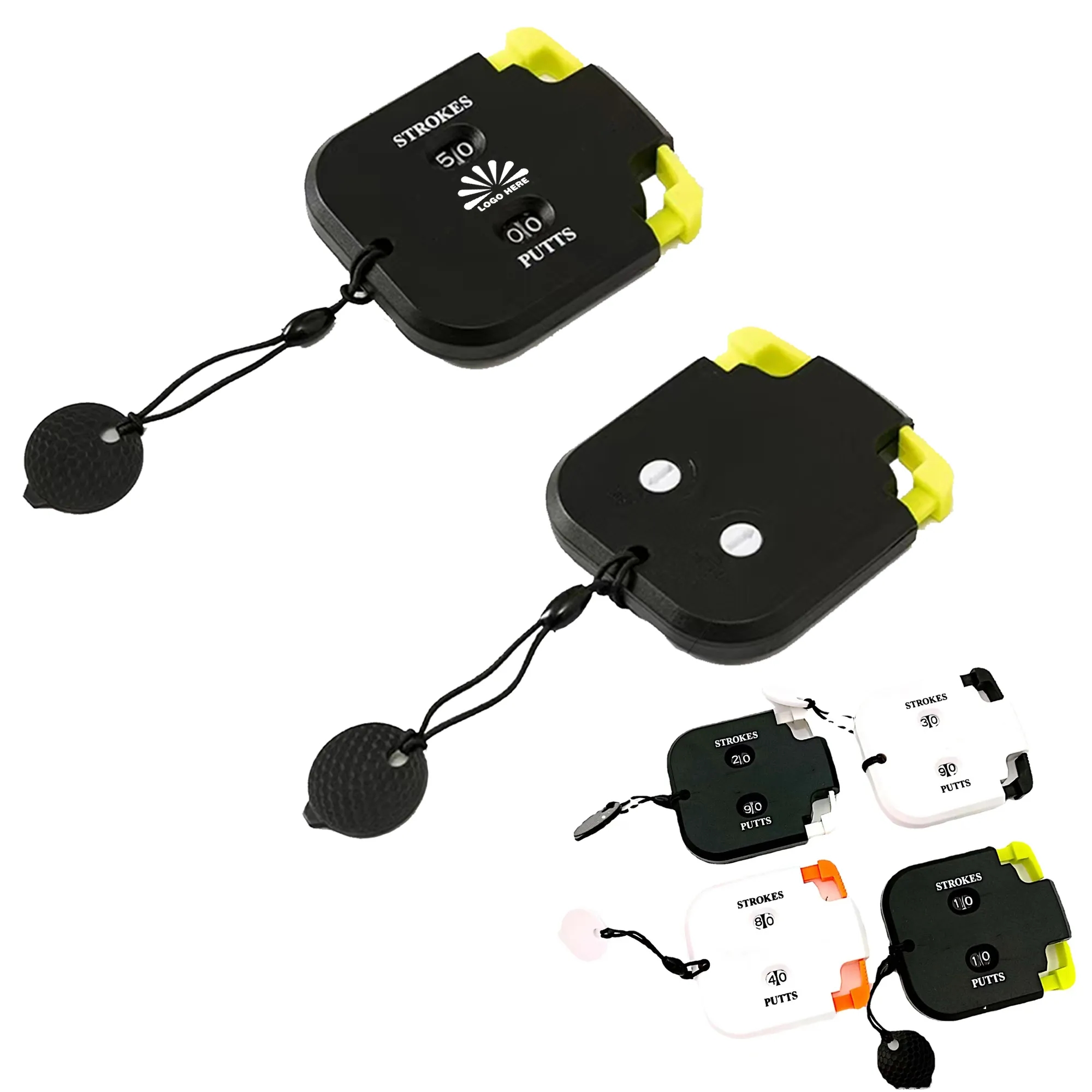 Golf Square Score Counter With Customizable Logo 1