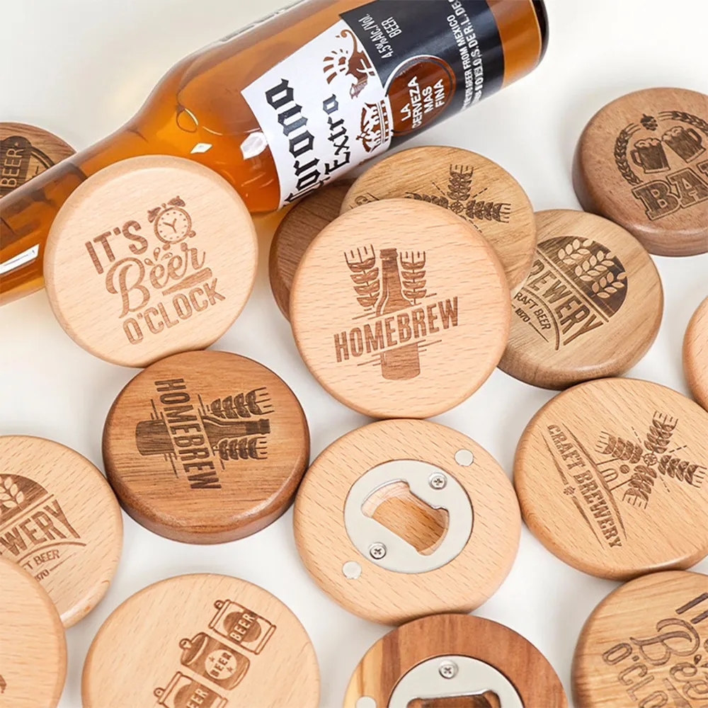 Wooden Magnetic Bottle Opener 4