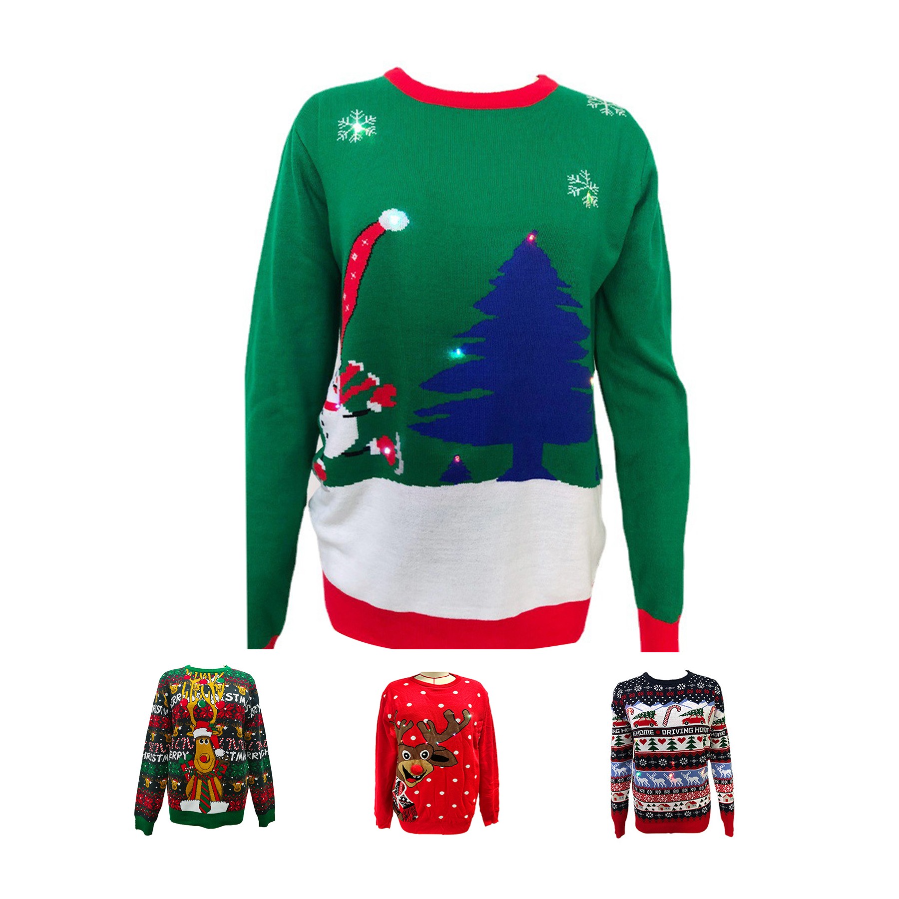 LED Light Christmas Sweater