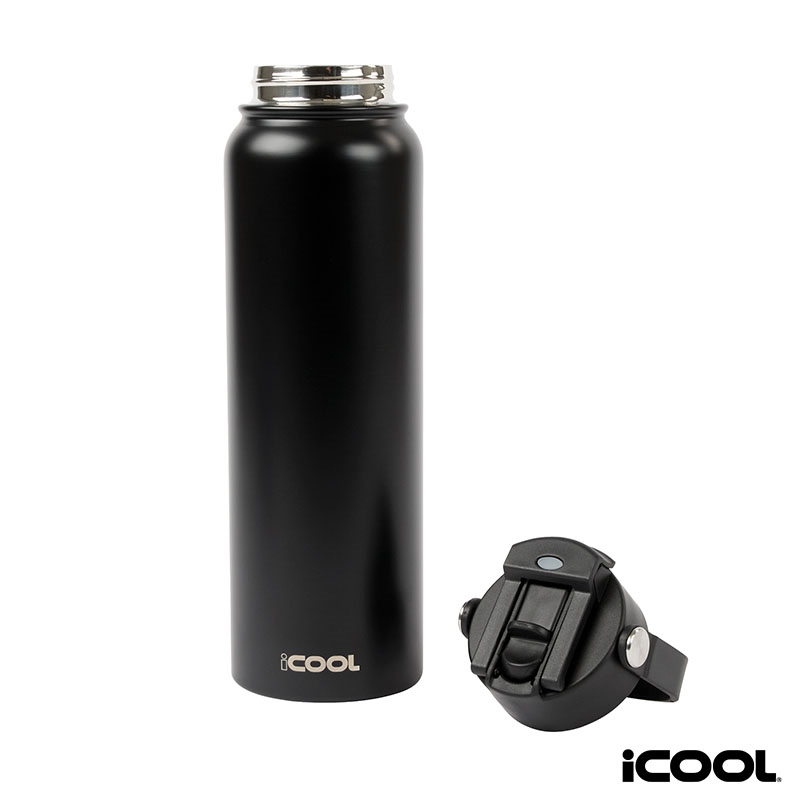 iCOOL® Glenwood 35 oz. Double Wall, Recycled Stainless Steel Water Bottle 9