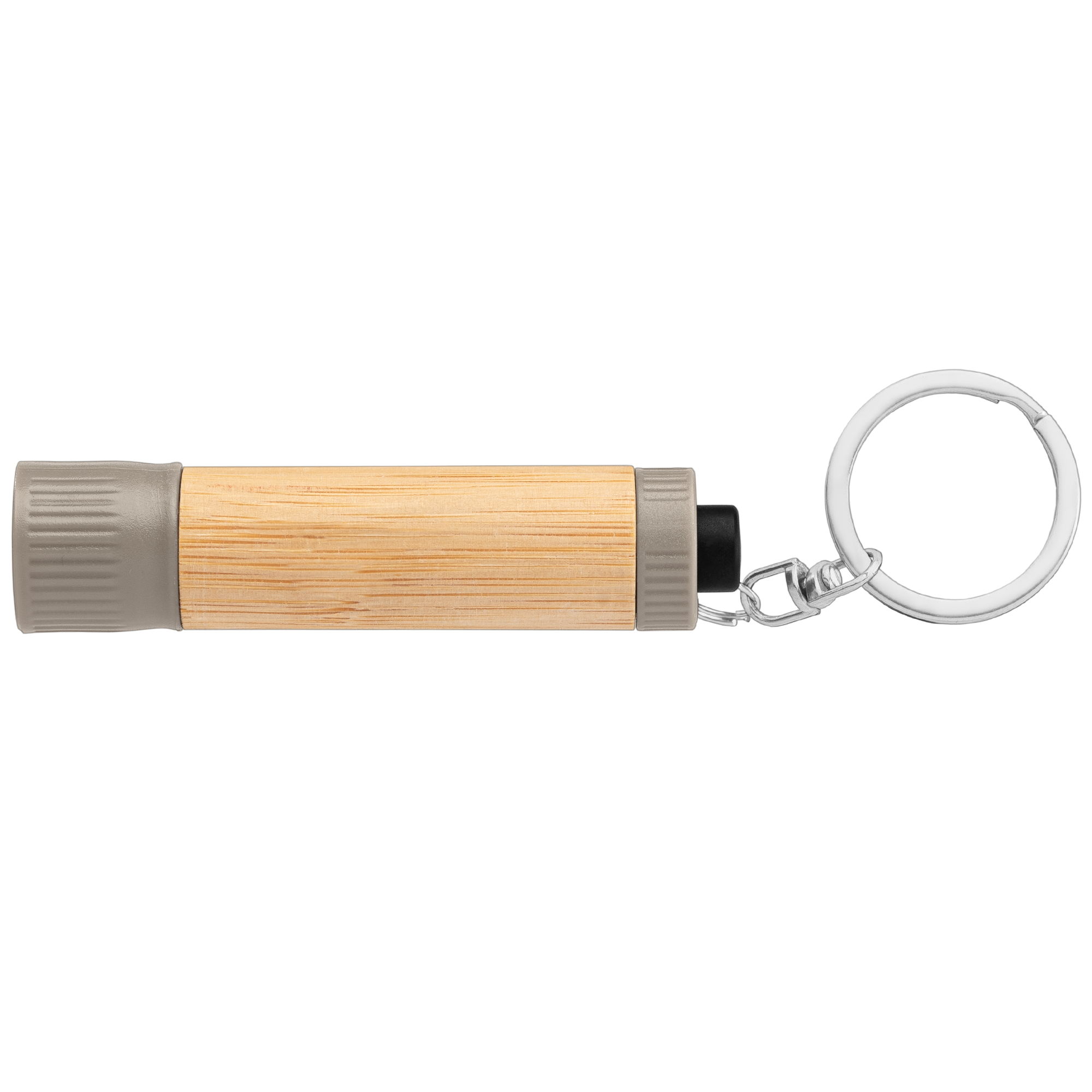 Bamboo LED Flashlight with Keyring 4