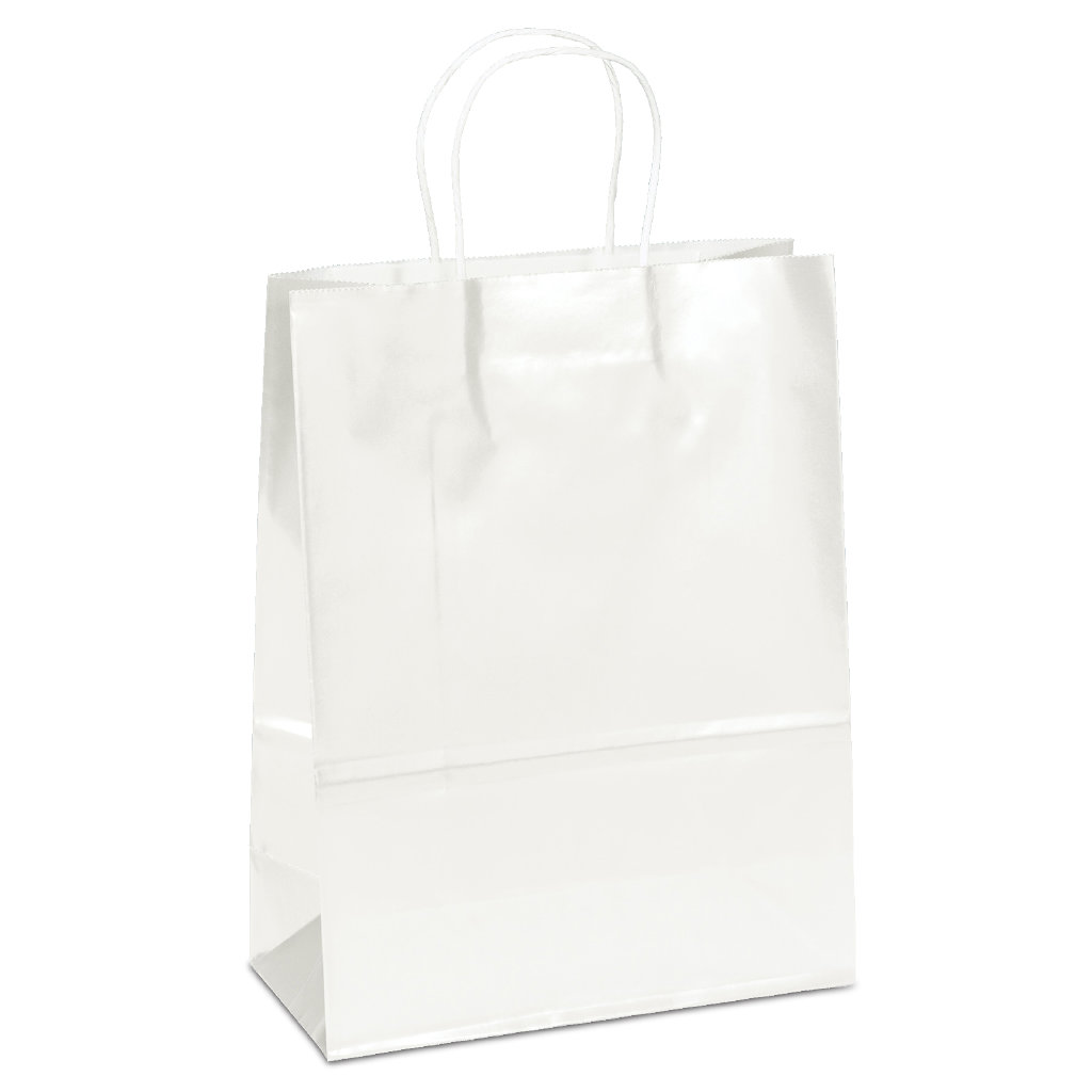 Amber™ - Gloss Shopper - White- Foil Print 3