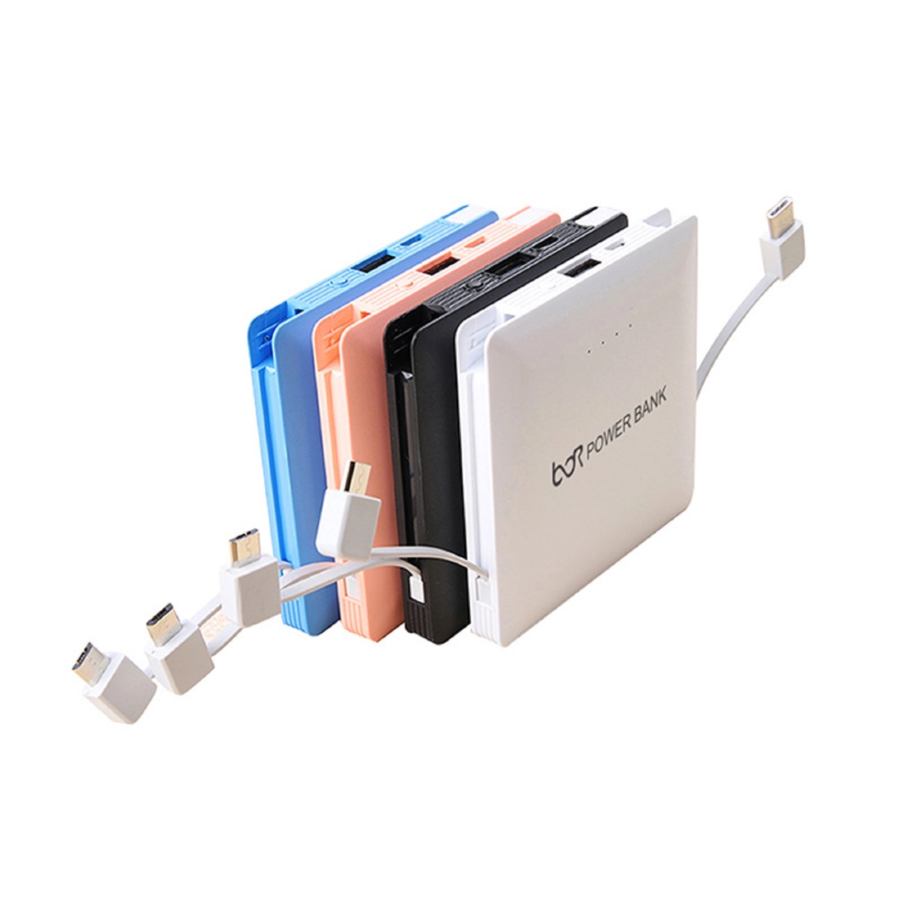 5000mA Ultrathin Power Bank with Cable 2