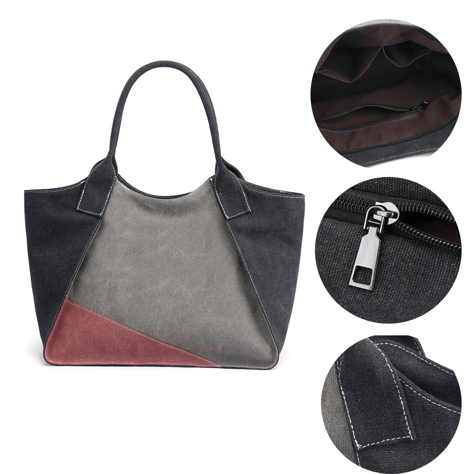 Popularity Canvas Ladies Handbag Tote Bag 3
