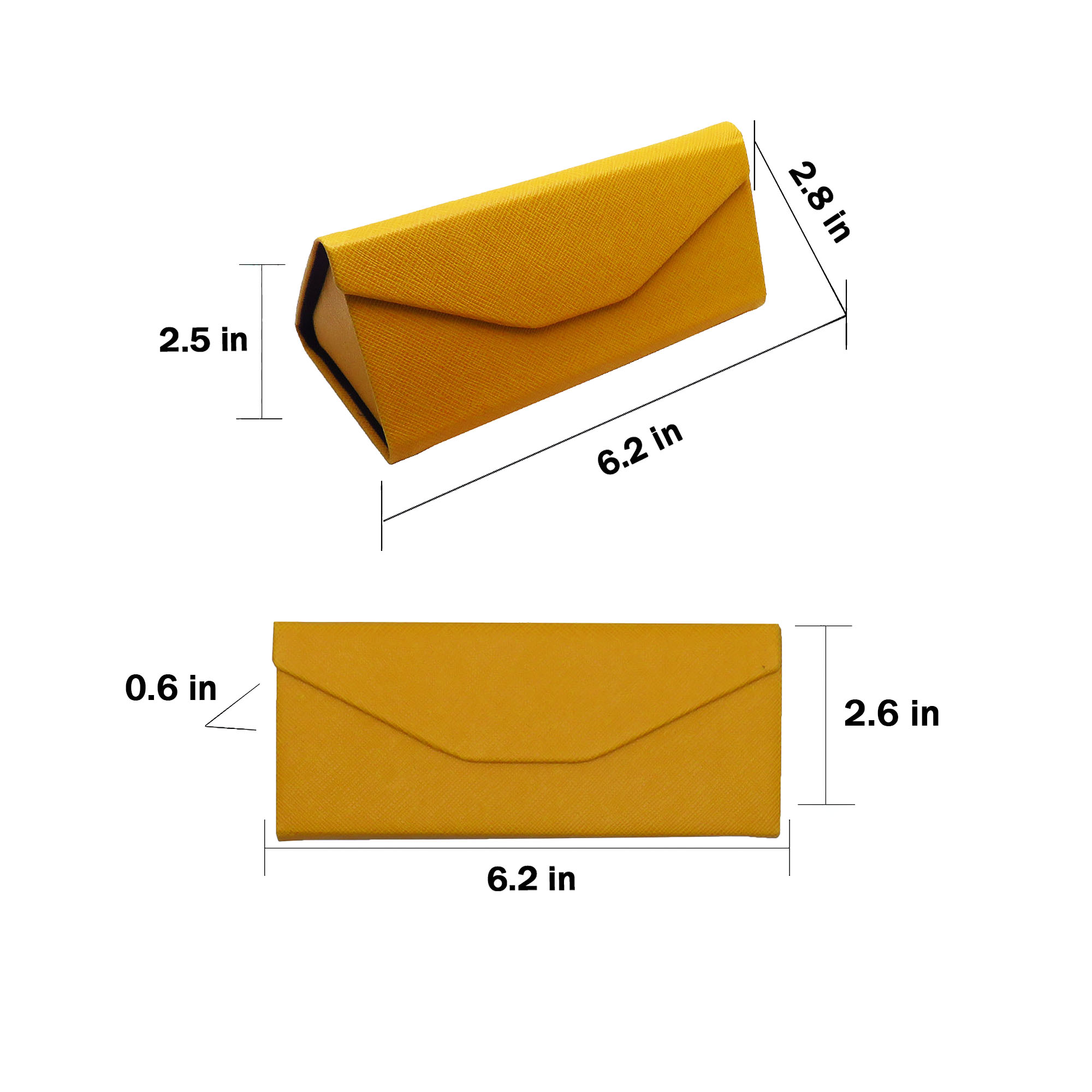 Candy-colored Triangular Folding Eyeglass Case 2