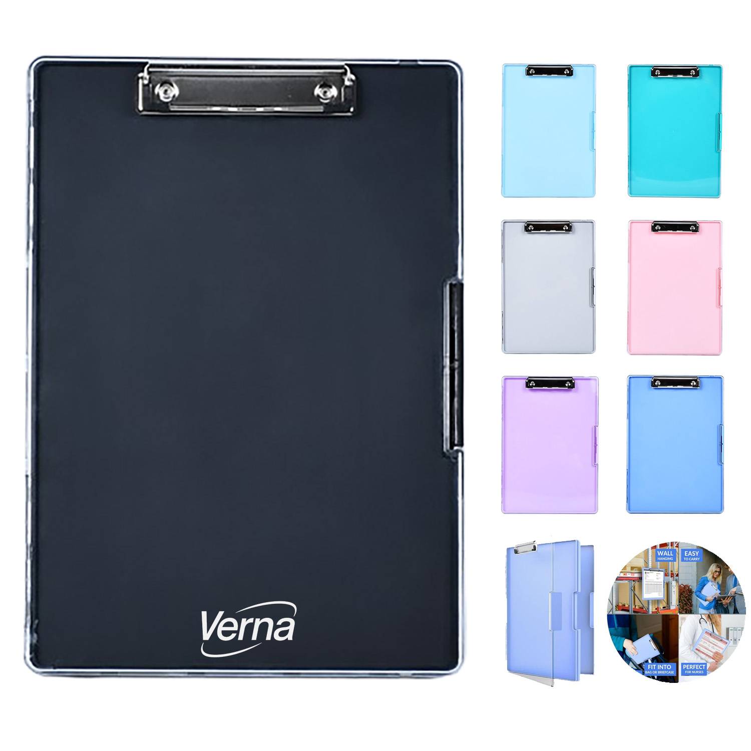 A4 Compartment Storage Plastic Clipboard 5
