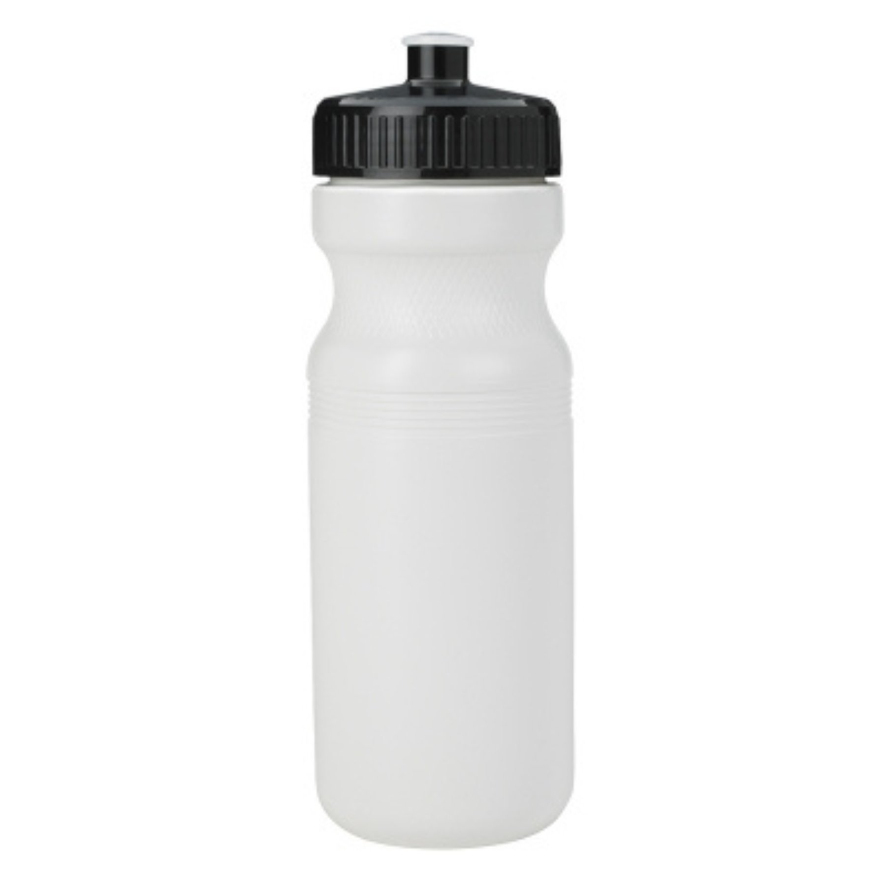 White 24 oz. HDPE Bike Style Sports Bottle with Push Pull Lid 5