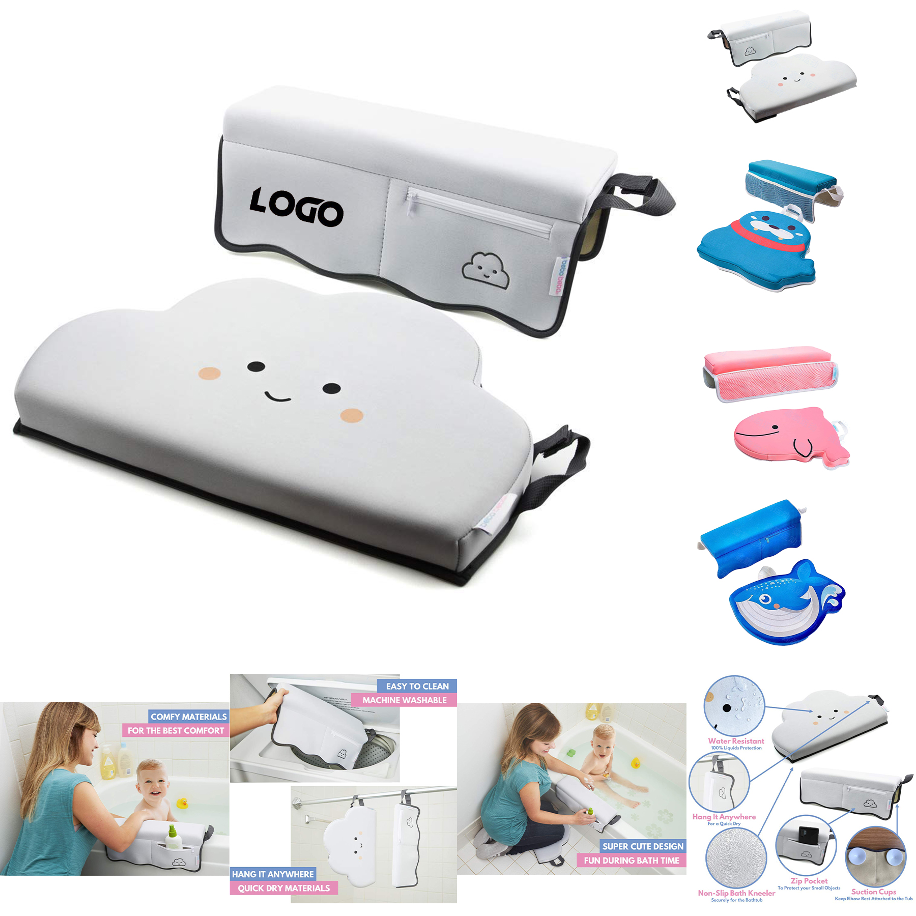 Baby Bath Kneeler and Elbow Rest Pad 2
