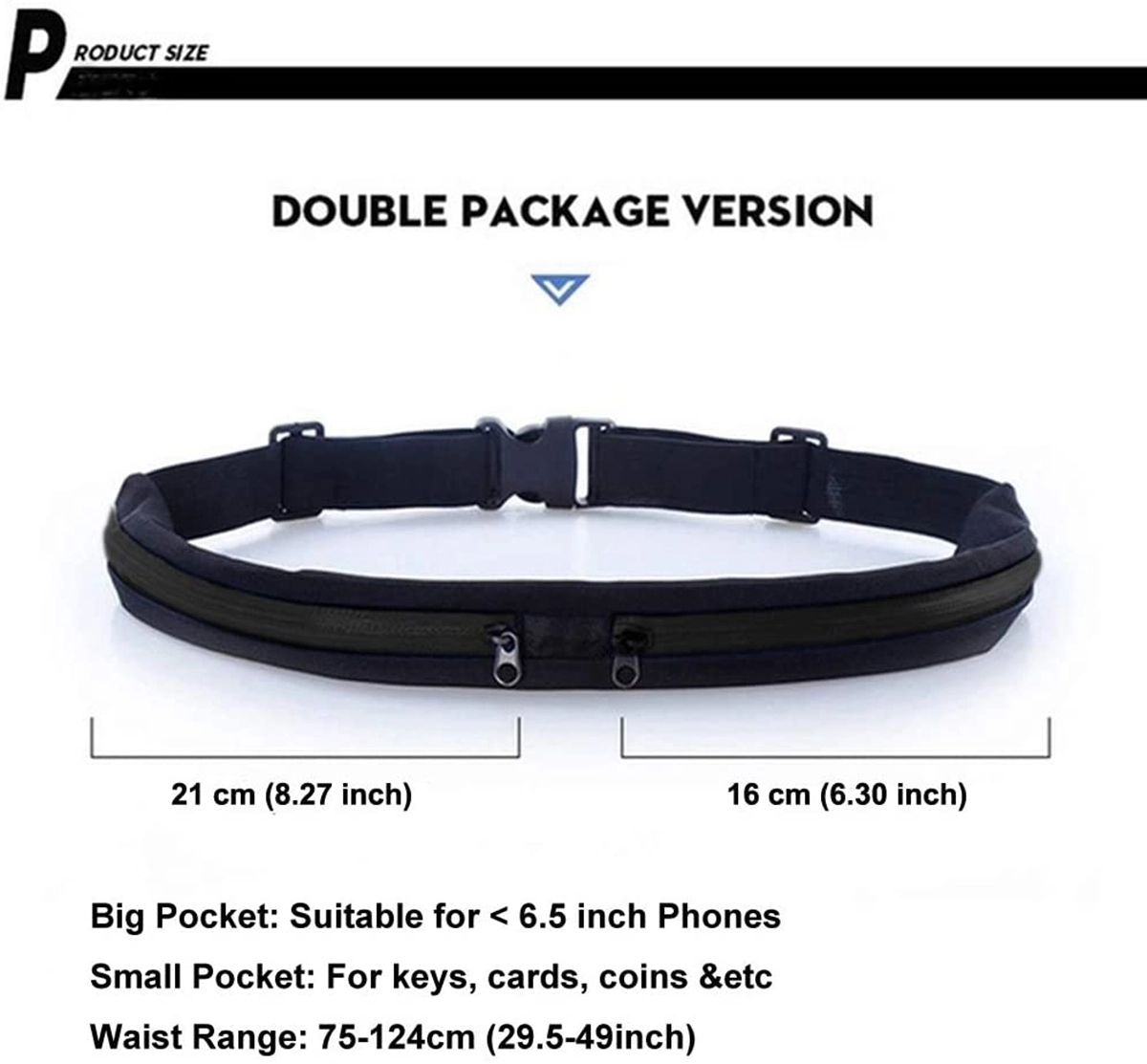 Fitness running mobile phone mini belt bag 5