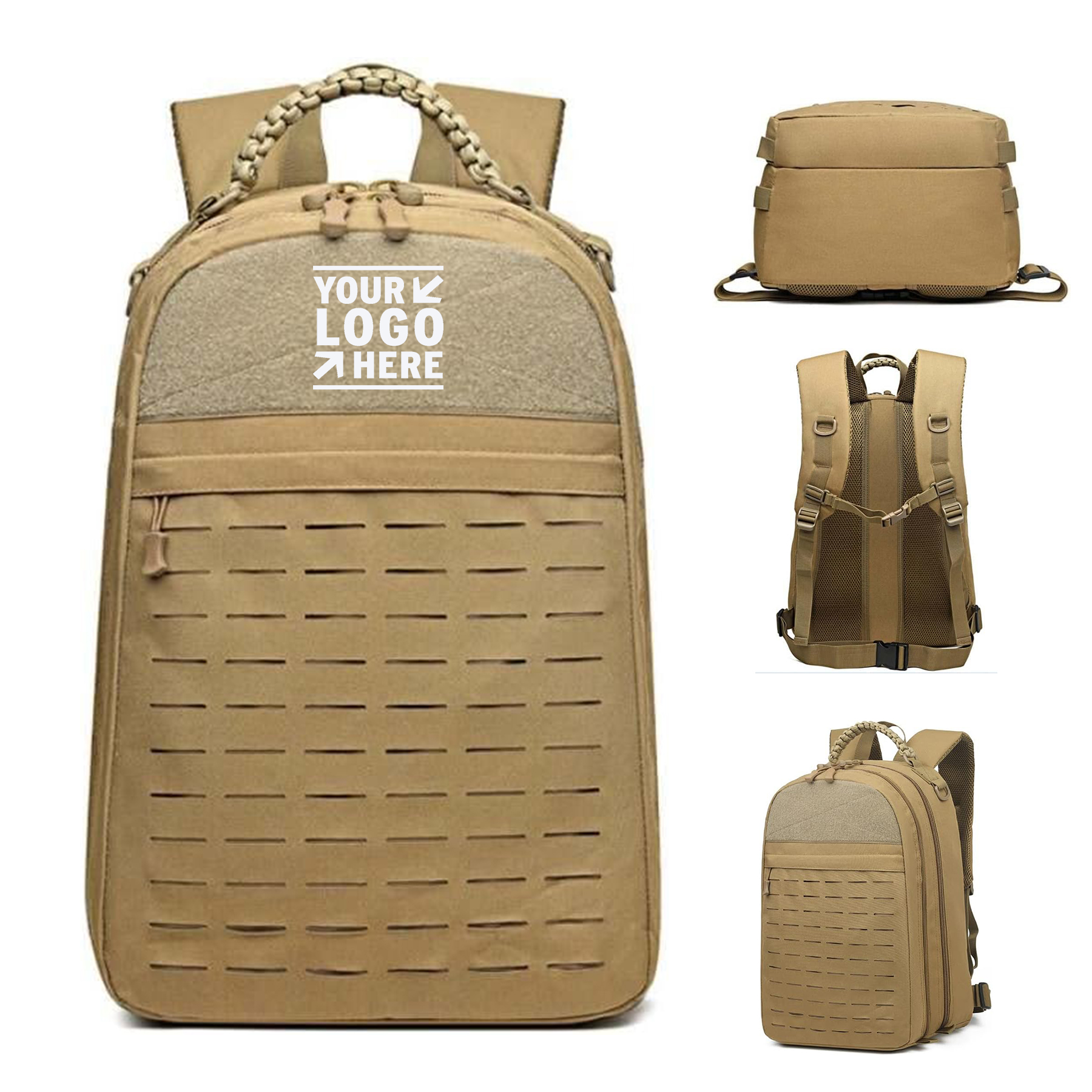 Military 25L Laser Cut Molle Hiking Backpack Lightweight Hiking Traveling Daypack 2