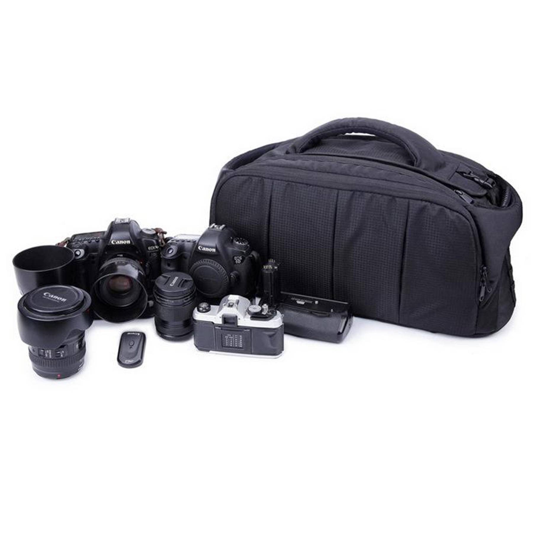 Nylon DSLR Camera Waterproof Gadget Black Dufelbag 2