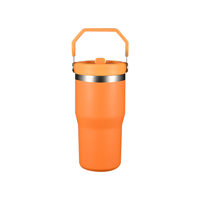 20 Oz. Vacuum Tumbler w/ Handle & Flip Straw Lid 6