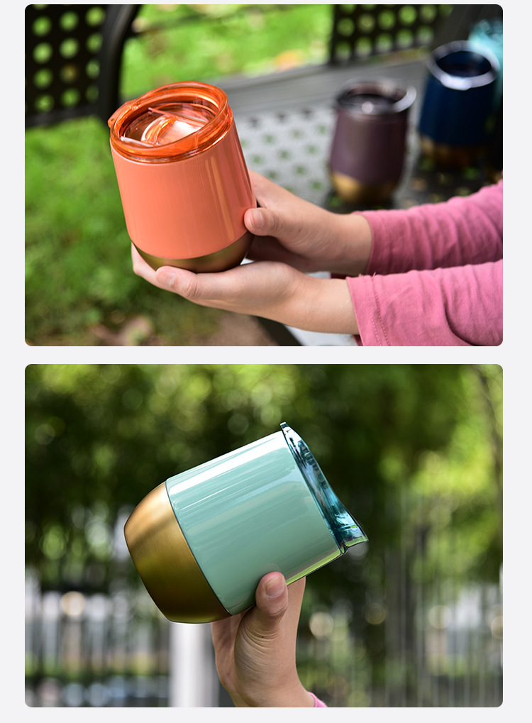 Wine Glass Coffee Mug Insulated Tumbler Cup 7