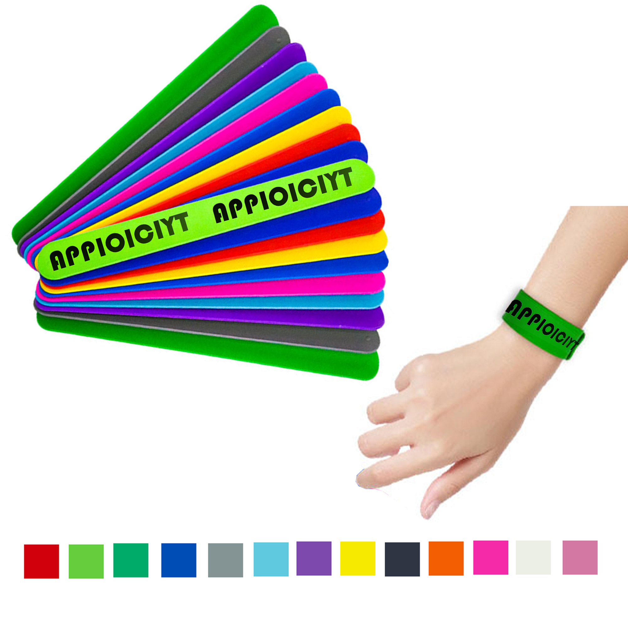 Slap Bracelet in Silicone MOQ 50 2
