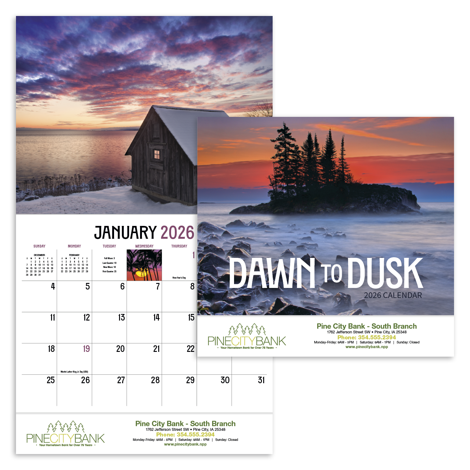HotLine® Products Dawn to Dusk Appointment Calendar - Stapled 46