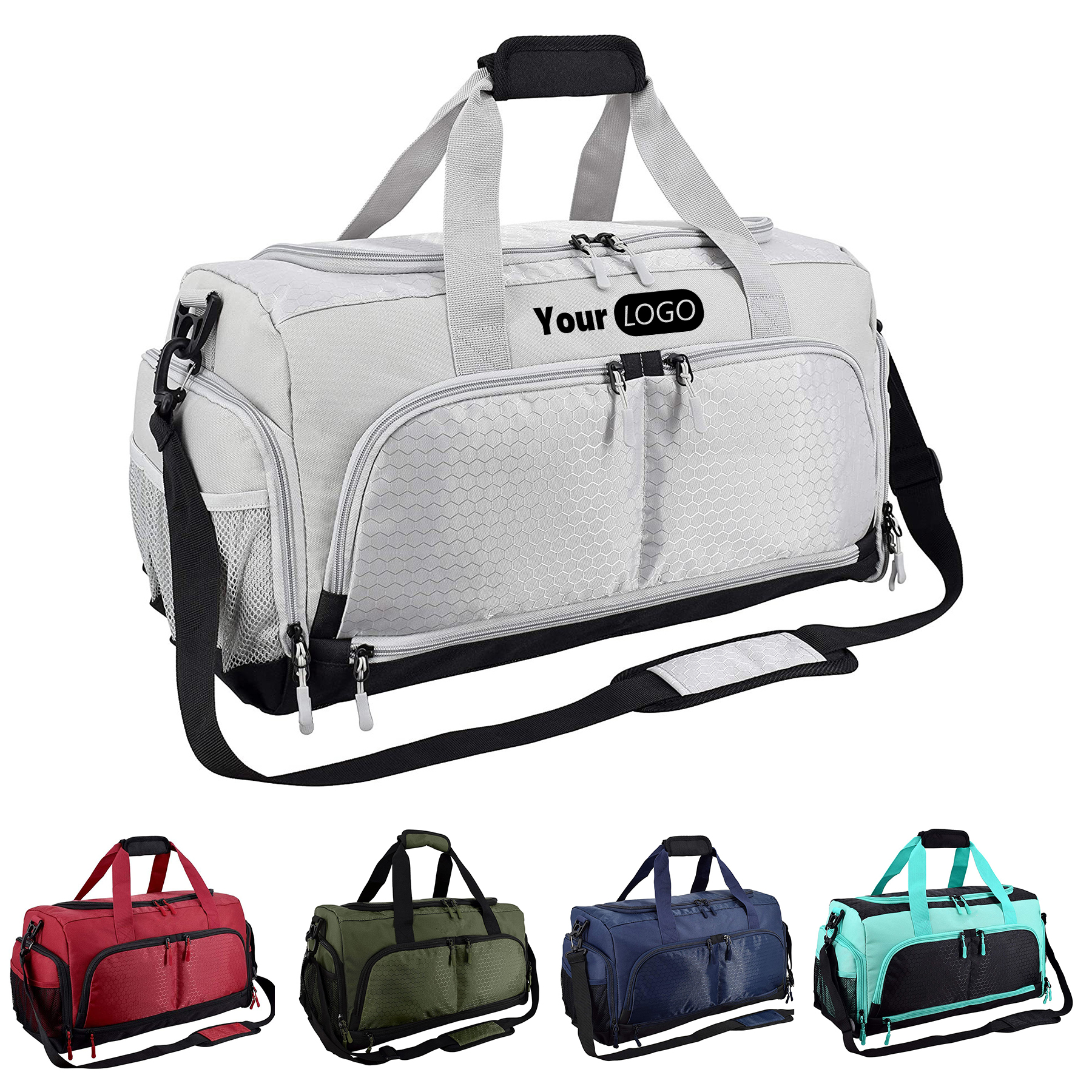Polyester independent shoe bag compartment handbag 2