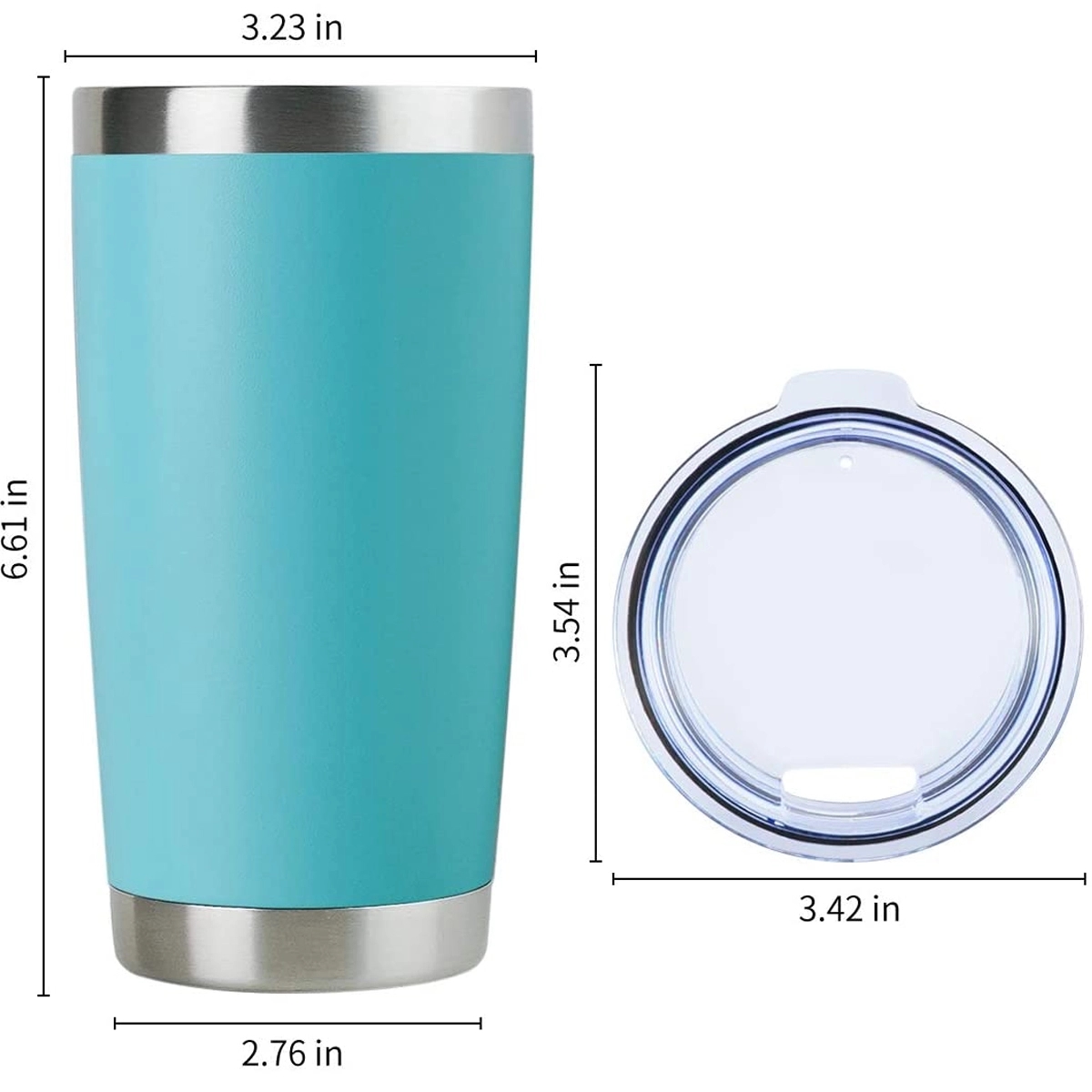 20 oz Vacuum Insulated Tumbler with Lid 2