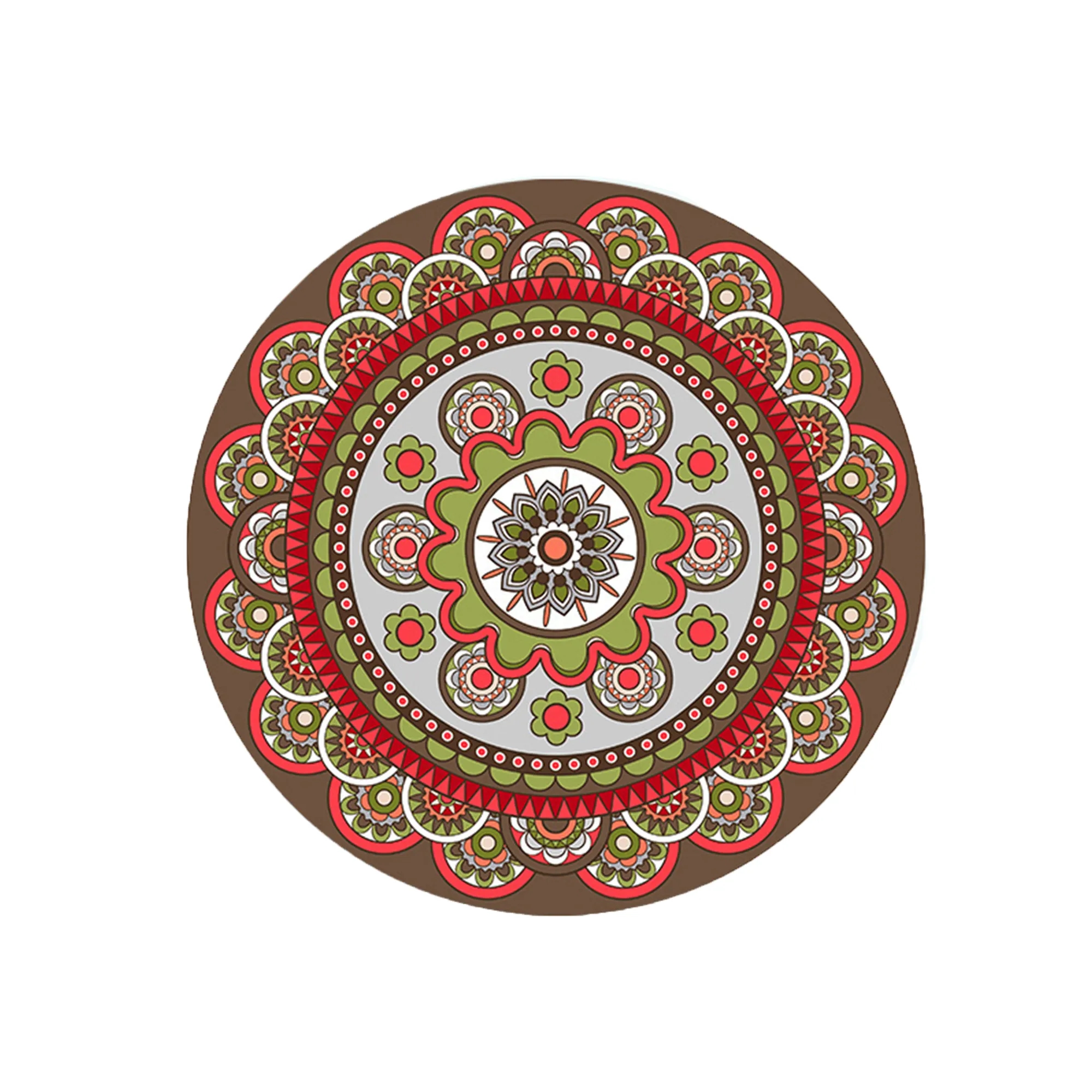 Vibrant Rubber Coaster 4.7 Inch Protects from Heat 6