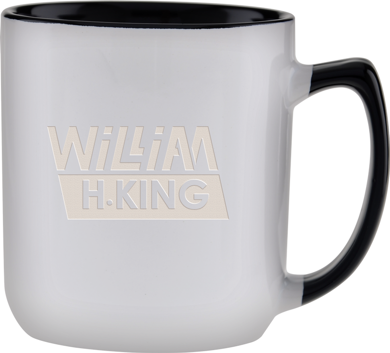 17 oz. Duo-Tone Noble Mug - Deep Etched 4