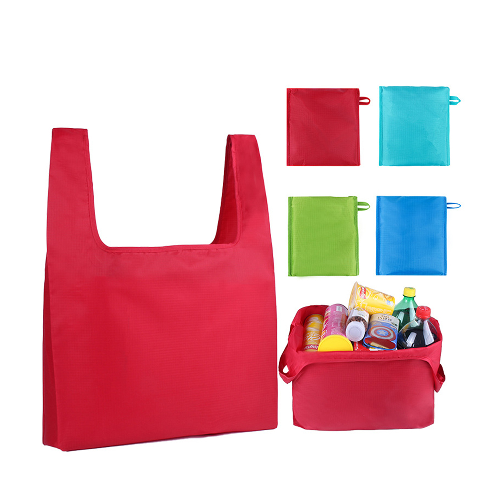 Portable Oxford folding tote shopping bag 5