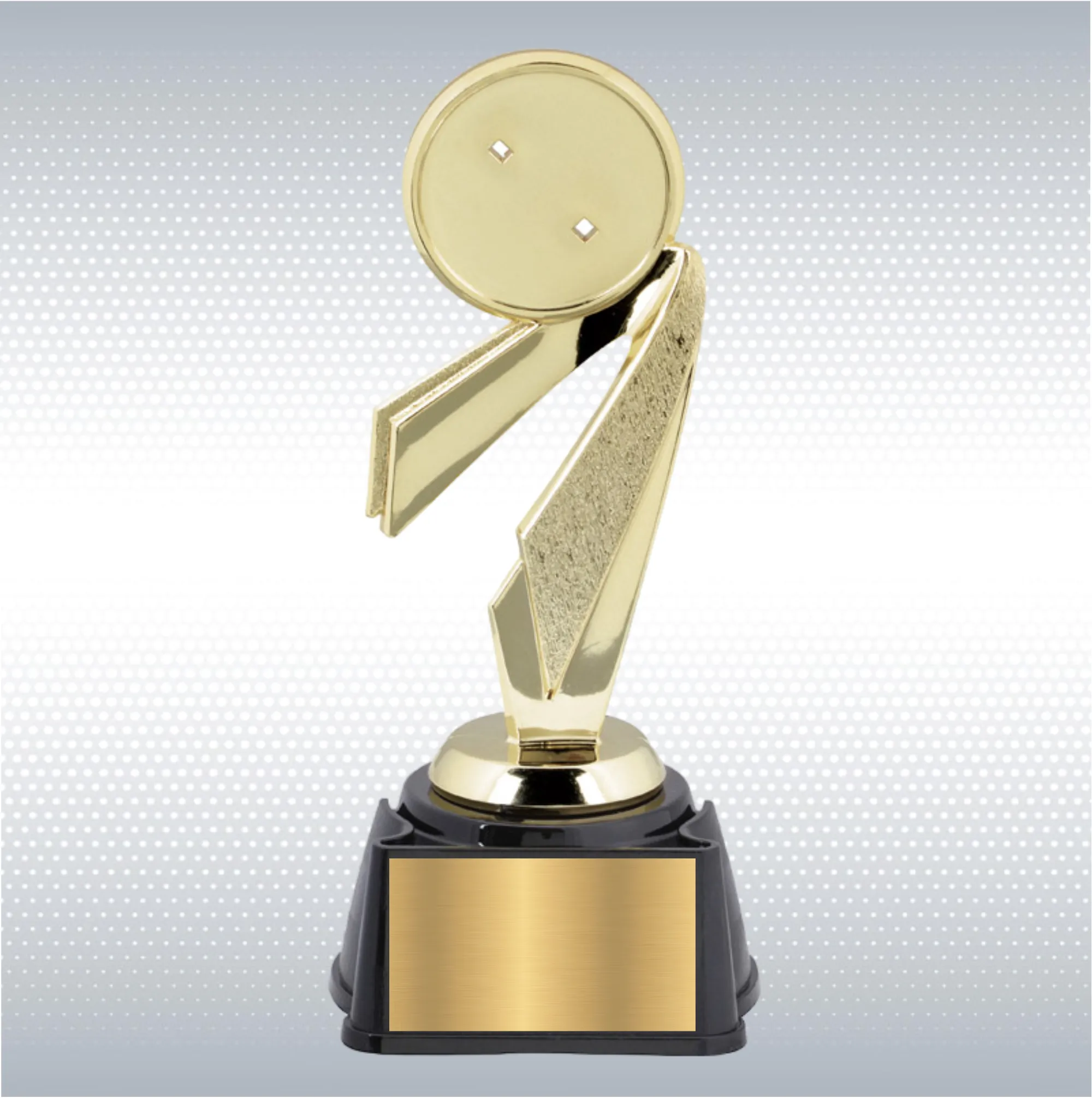 8.5" Gold Bullseye Trophy with 2" Custom Insert 3