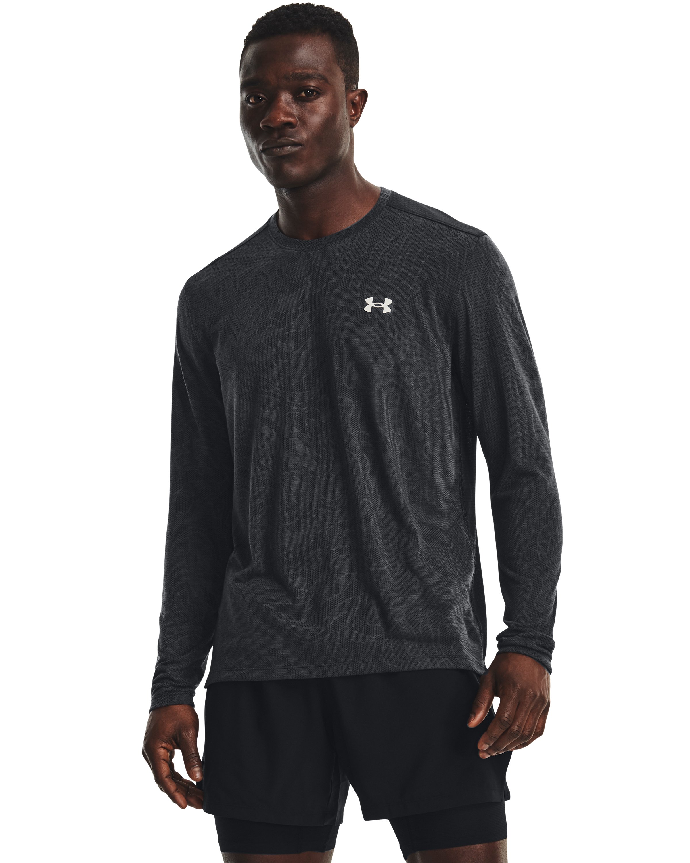 Men's UA Streaker Topographic Long Sleeve 3
