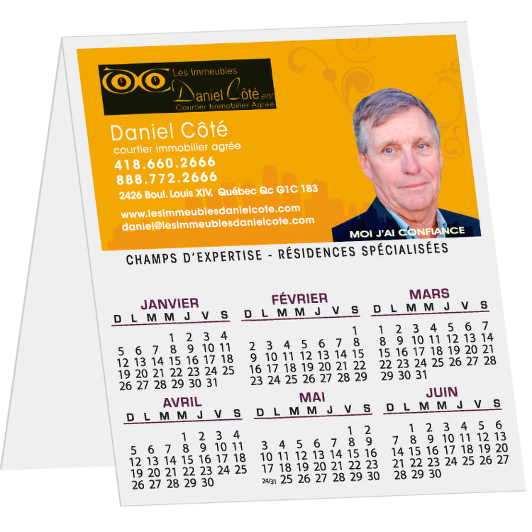 .020 White Gloss Vinyl Folding Plastic Tent. Folded size (4" x 4.5") Digitally printed