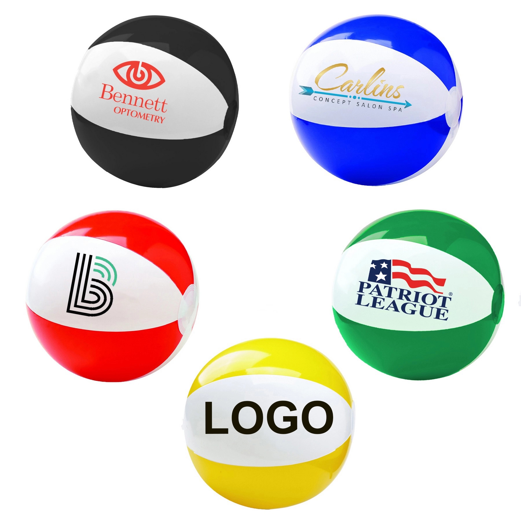 6" Two Tone Beach Ball 2