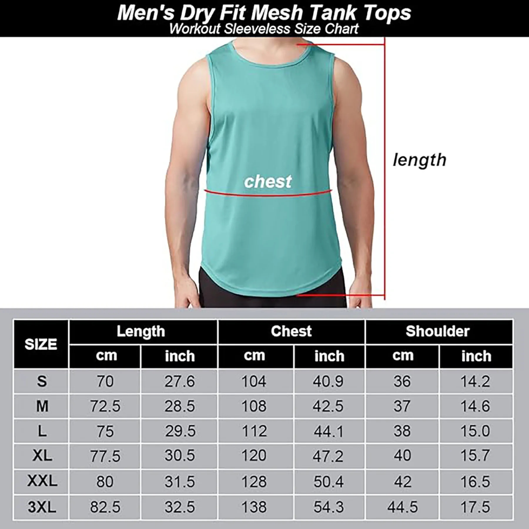 Men's Mesh Tank Top 16