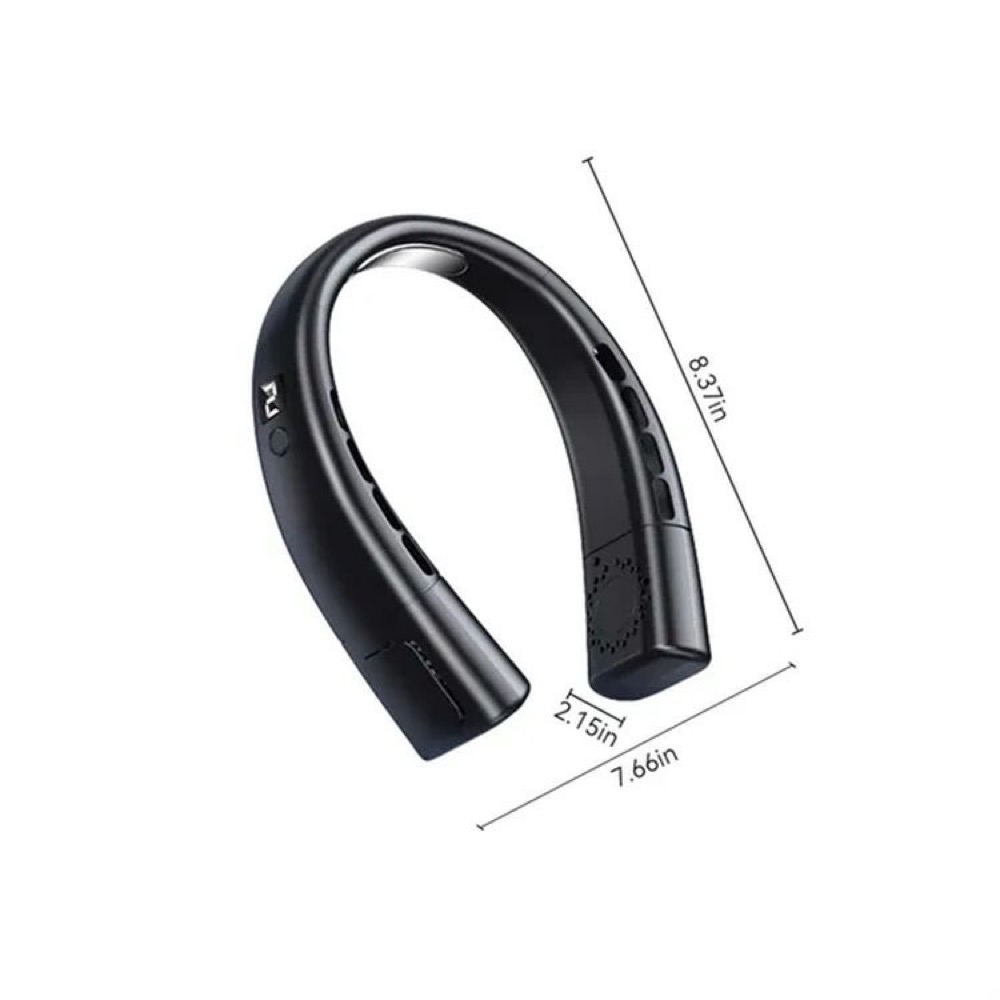 5-Speed Neck Fan with Power Display & LED Light 2