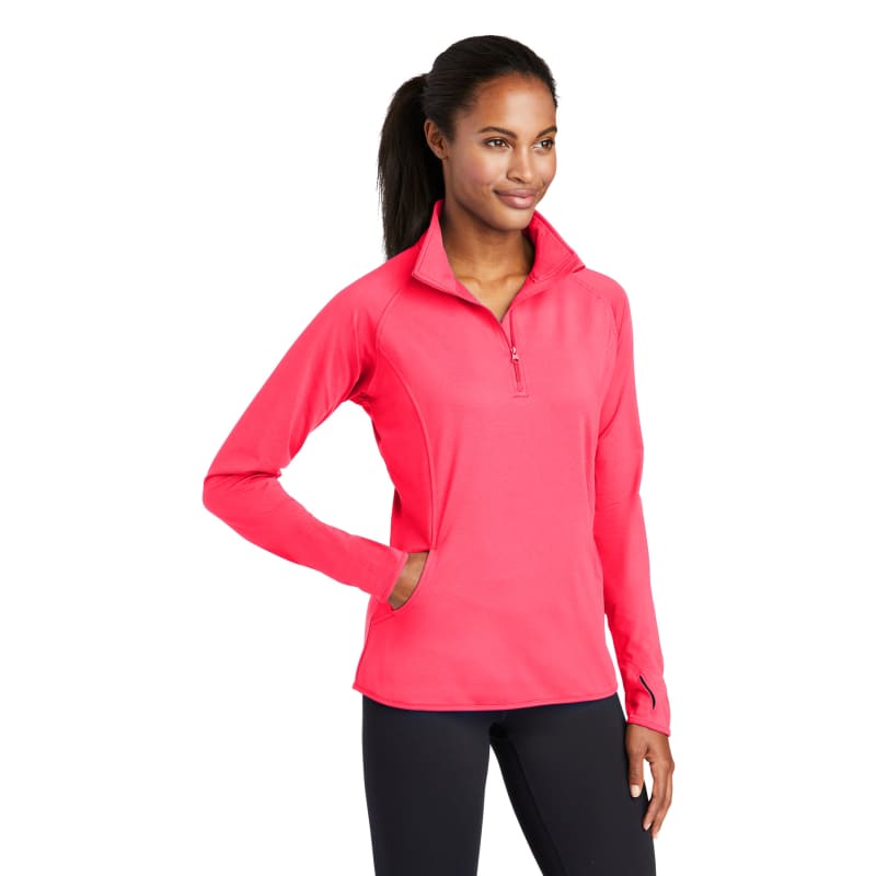 Sport-Tek Women's Sport-Wick Stretch 1/4-Zip Pullover. 82