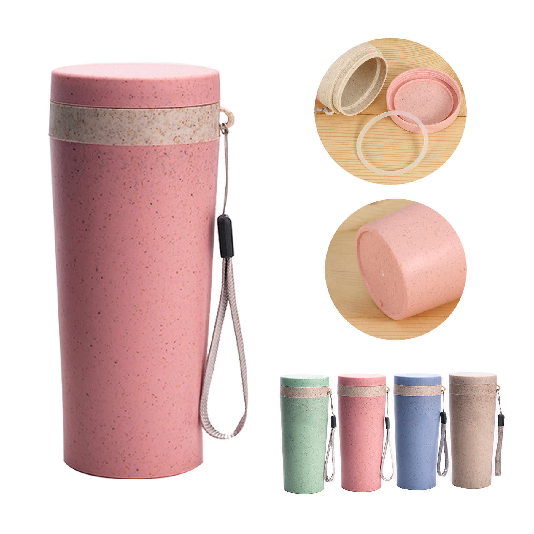 Straw Fiber Insulated Bottle 2