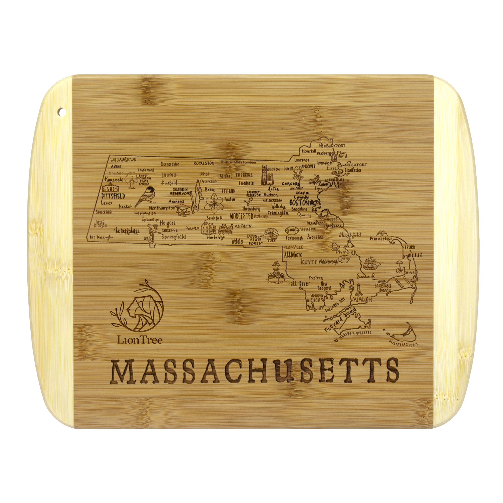 A Slice of Life Massachusetts Serving & Cutting Board