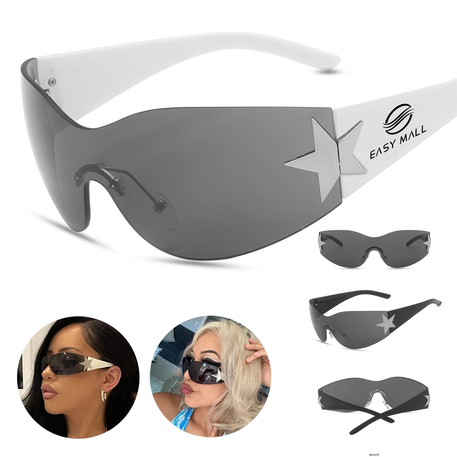 Rimless Pentagram Sunglasses 3