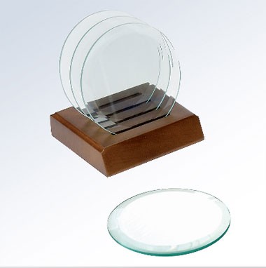 Round Jade Glass Coaster Set 1