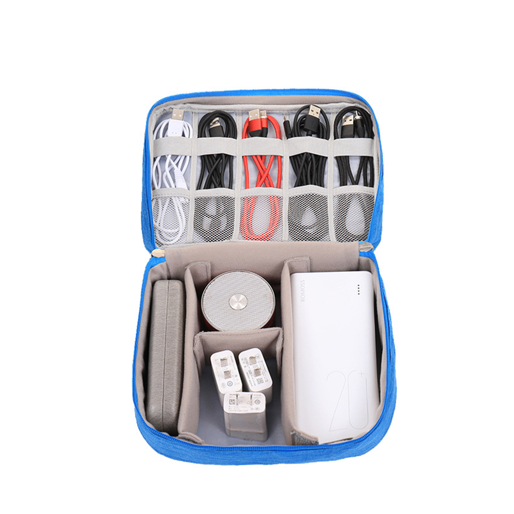 Electronic Accessories Organizer Bag Makeup Train Case 8