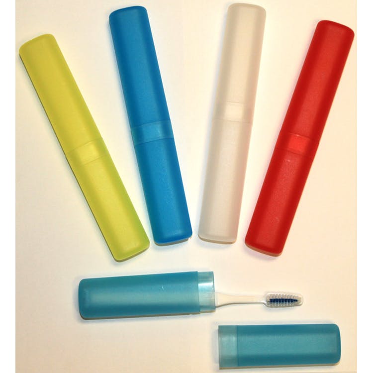 Toothbrush Travel Cases - Assorted 8" x 1.2" 1