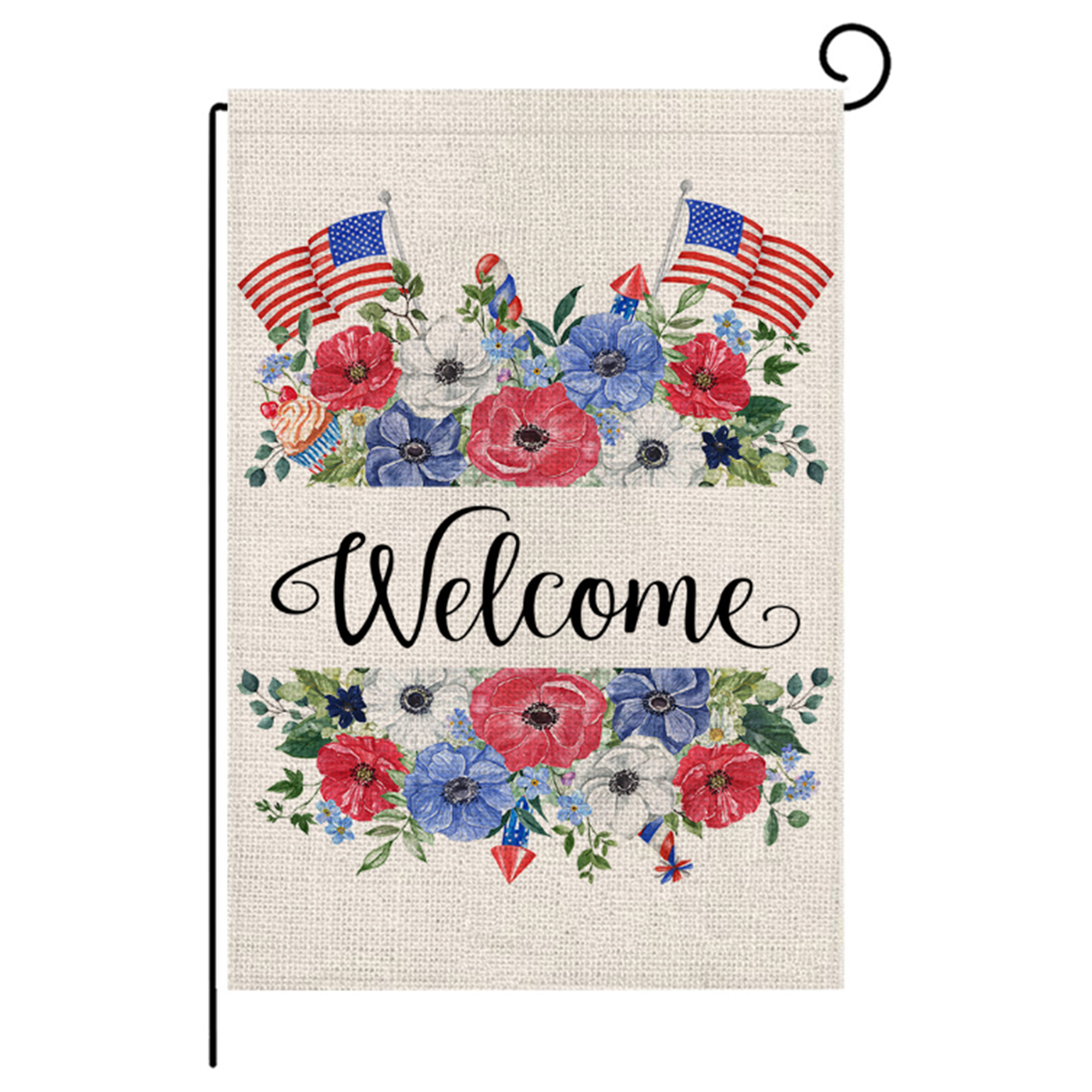 Printed Linen Polyester Decorative Flag 10