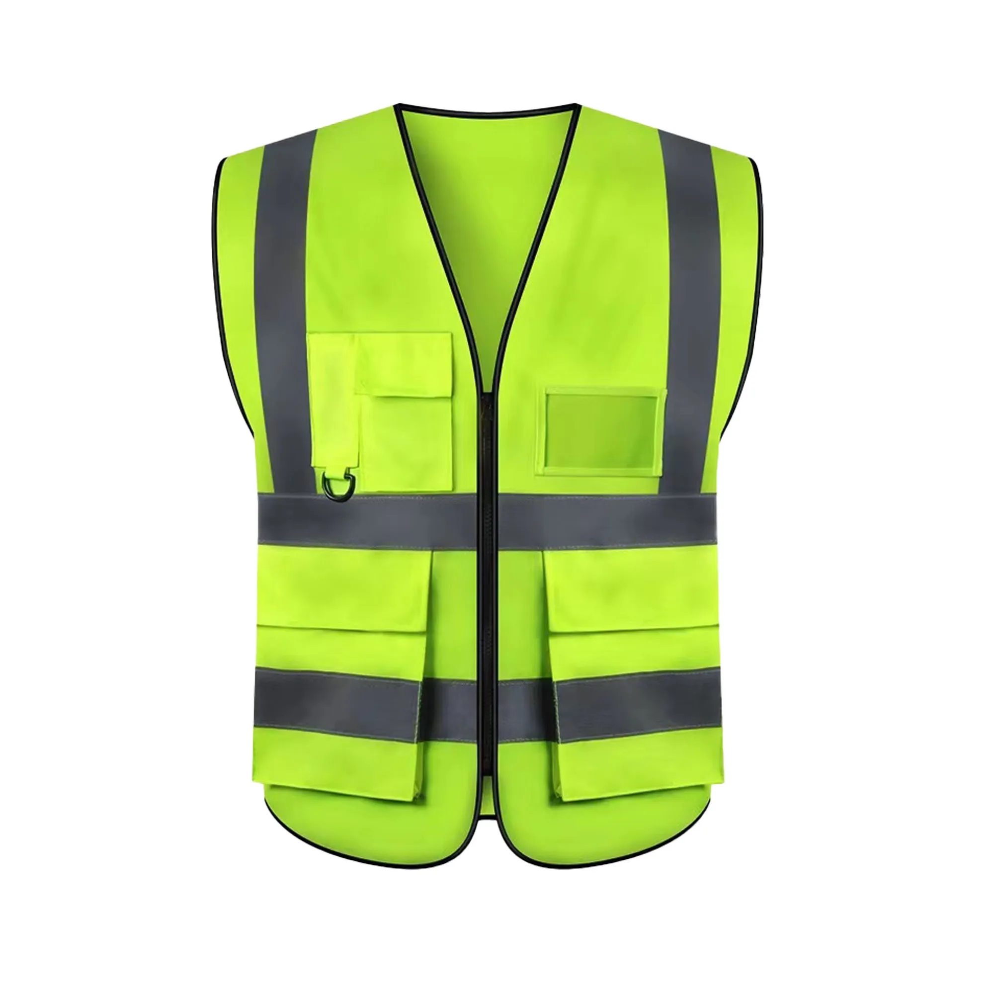 Polyester Double Band Reflective Safety Transparent Pocket V 2