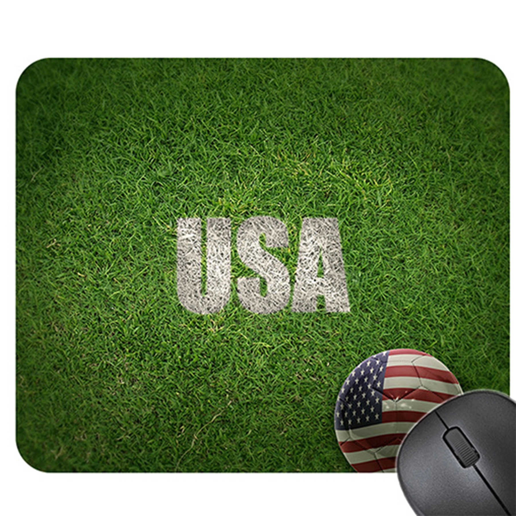 Soccer Field Pattern Rubber Non-Slip Thickened Mouse Pad 3