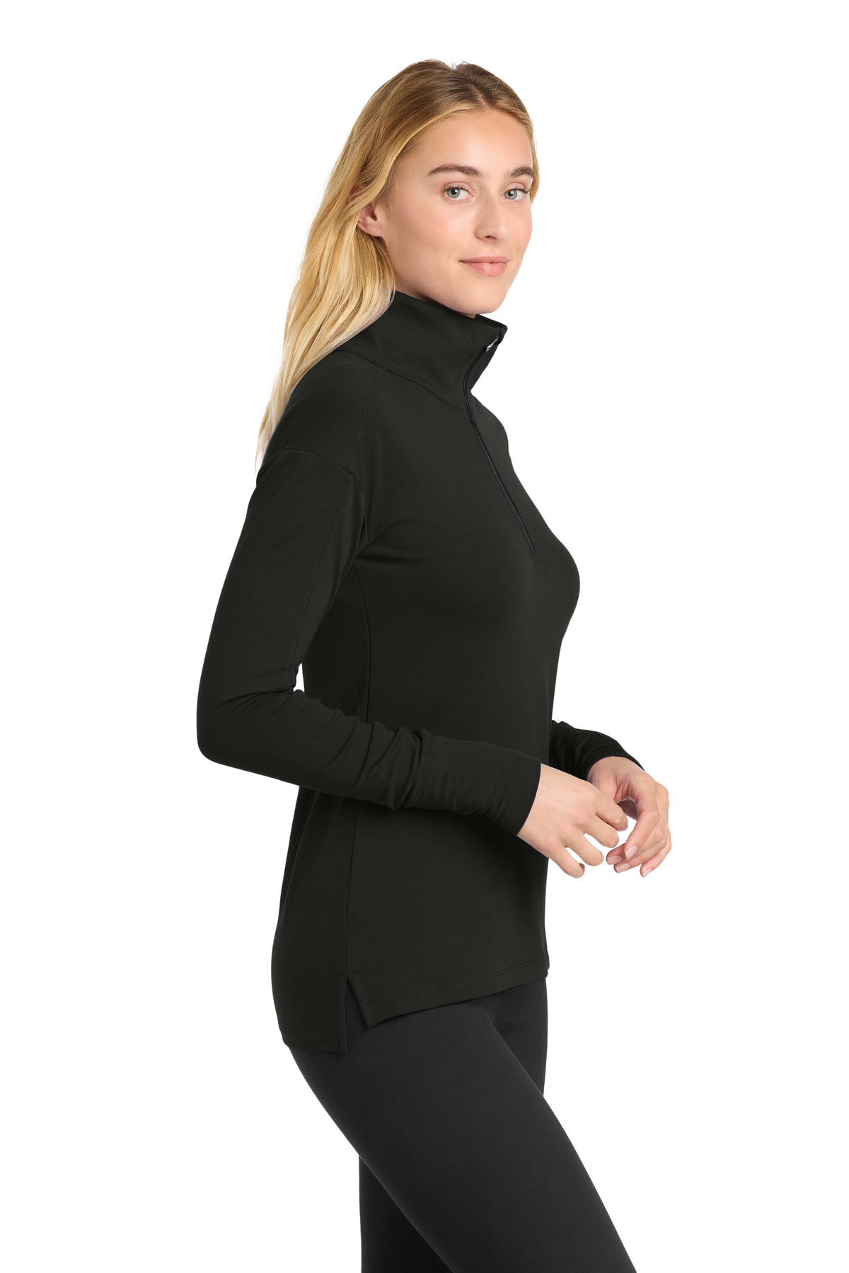 Sport-Tek Women's Sport-Wick Flex Fleece 1/4-Zip. LST561 42