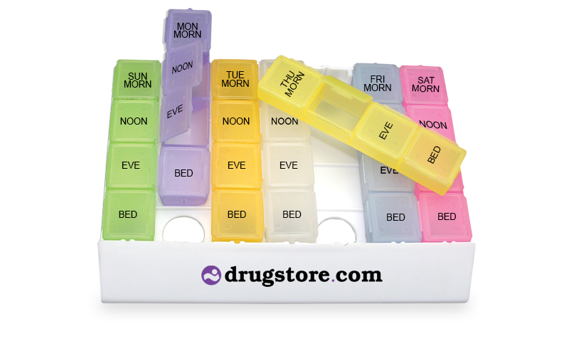 Rainbow 24/7 Medicine Tray Organizer