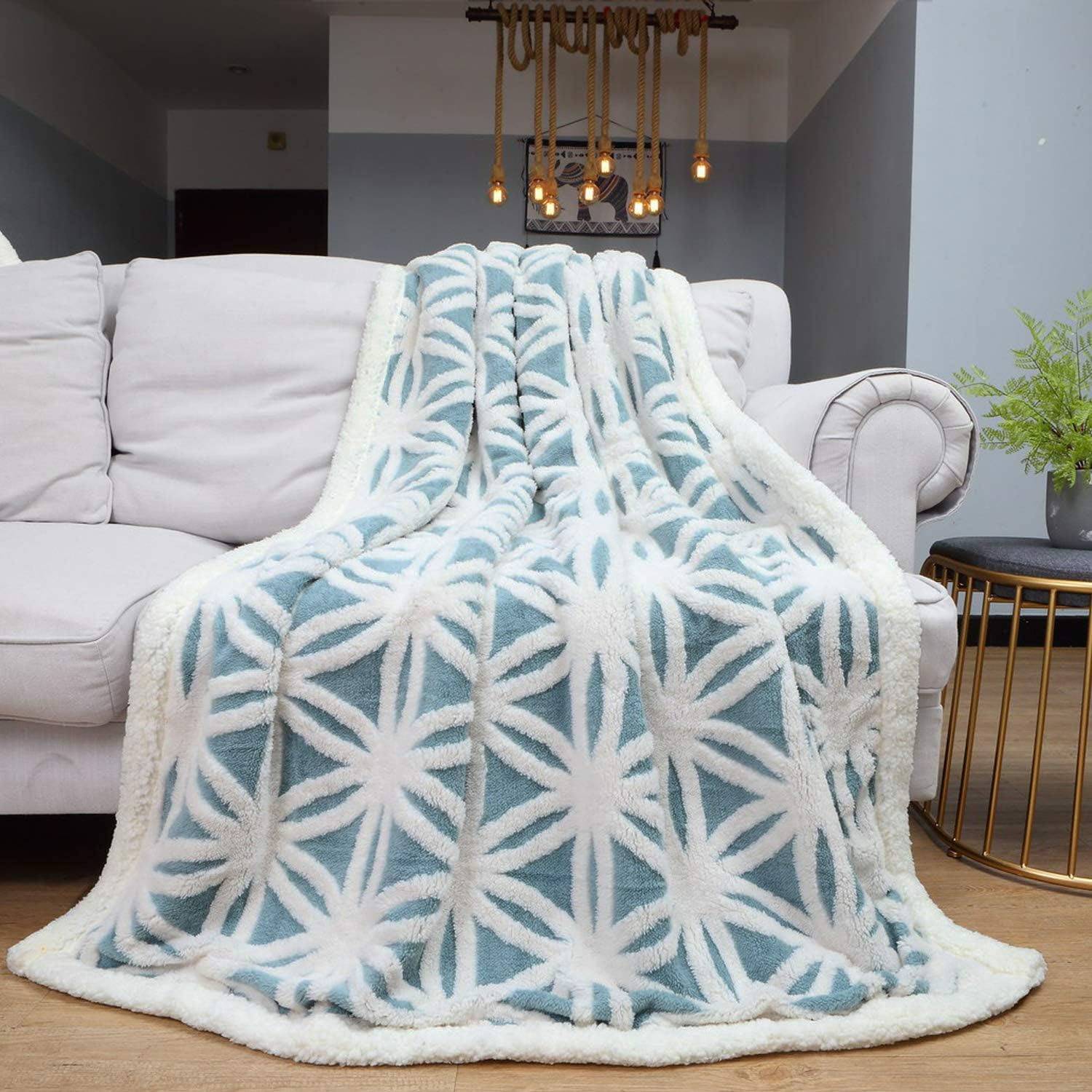 Custom printed lambskin blanket 6