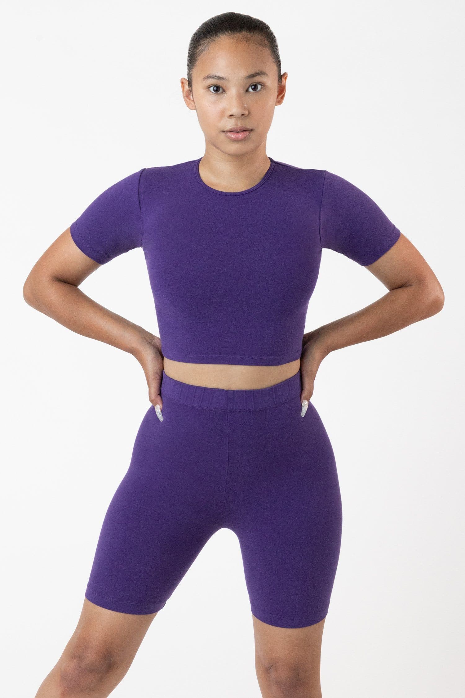 CTN SPNDX S/S CREW CROP TOP 5