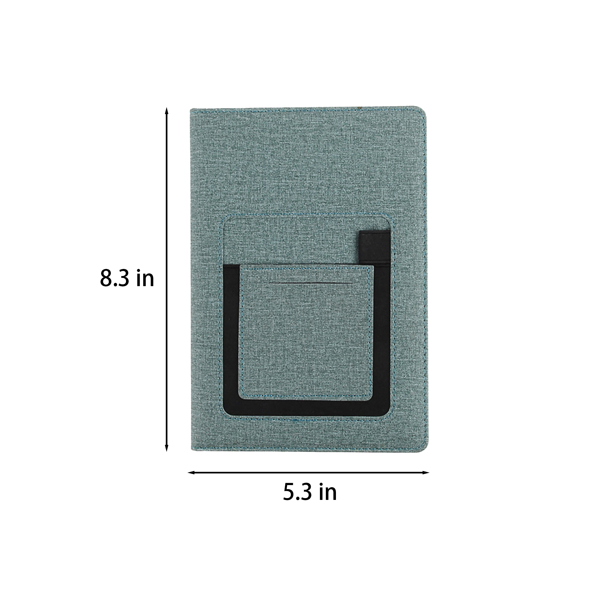 Pu Creative Notebook With Mobile Phone Pocket ?C Stylish And Practical 2
