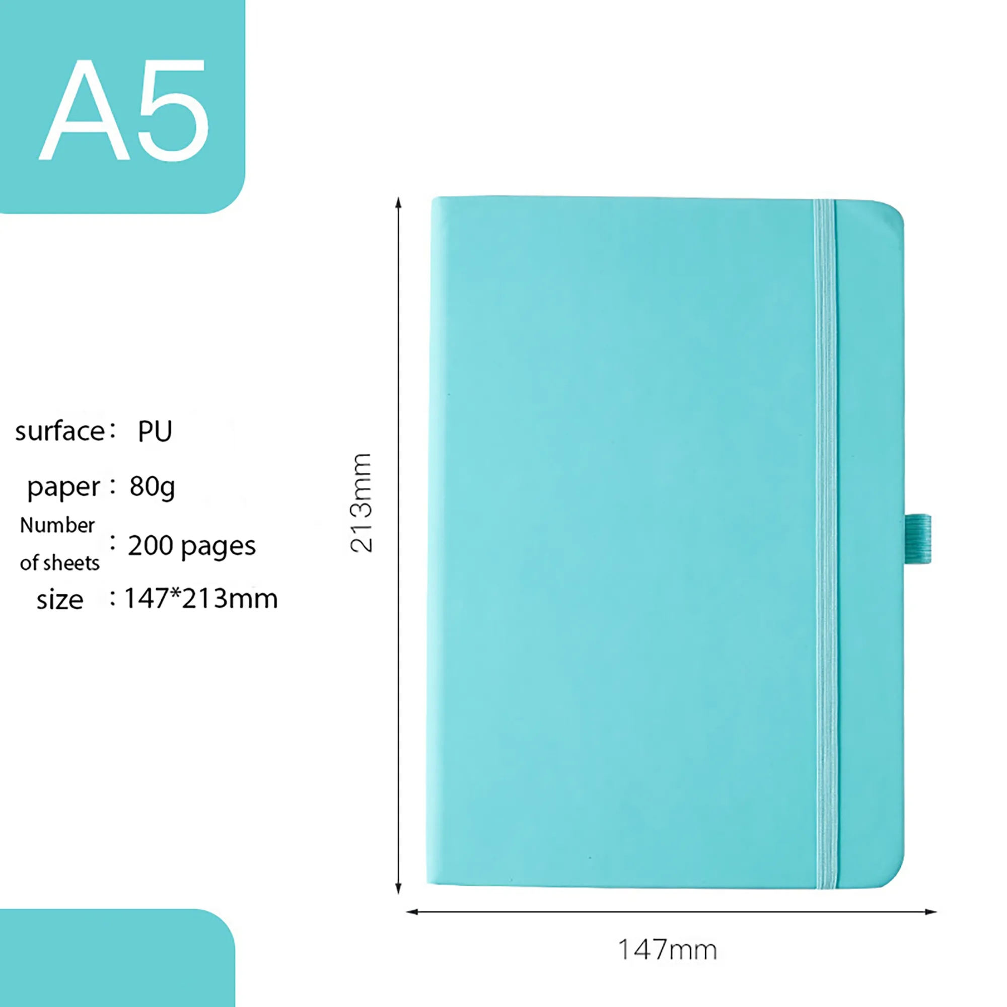 A5 Strap Notebook MOQ 50PCS 8