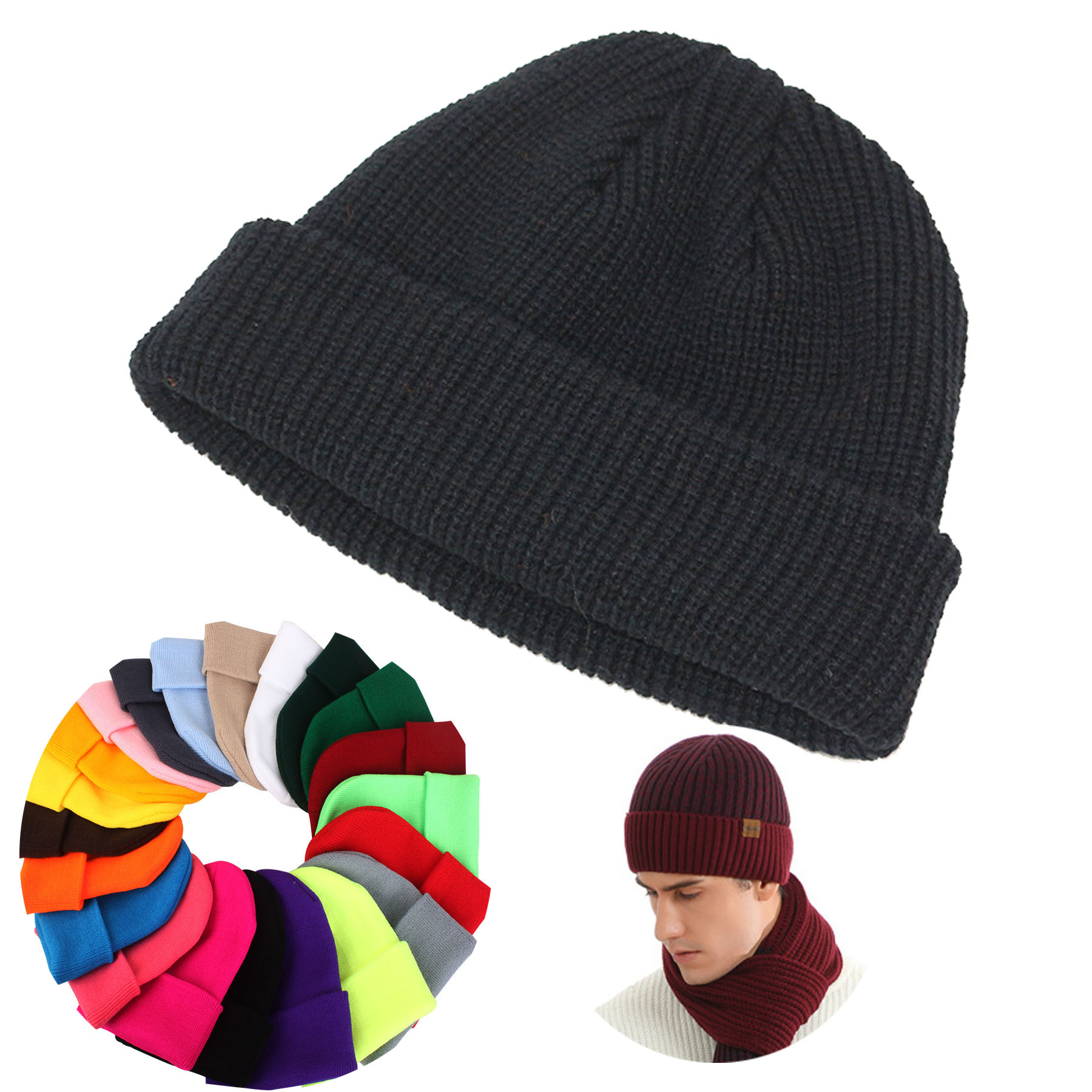 Knit Beanie Cap 1