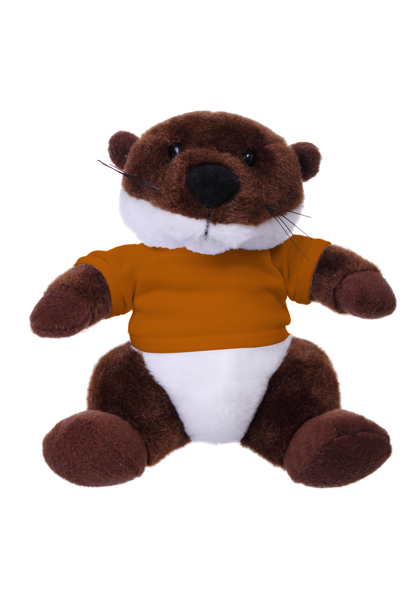 Soft Plush Stuffed Sitting Otter wearing a T-Shirt 16