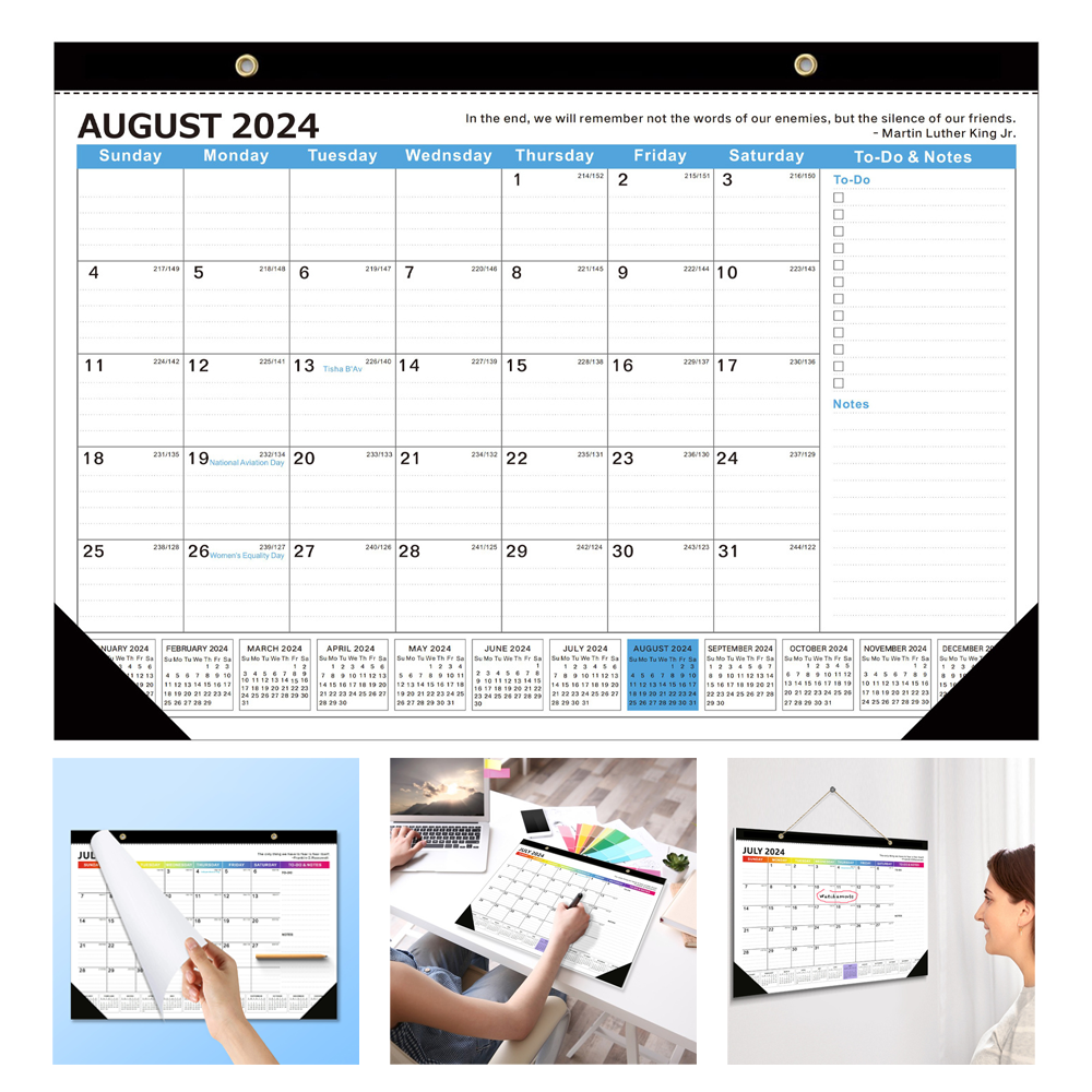 Countdown planning wall monthly planning calendar 2
