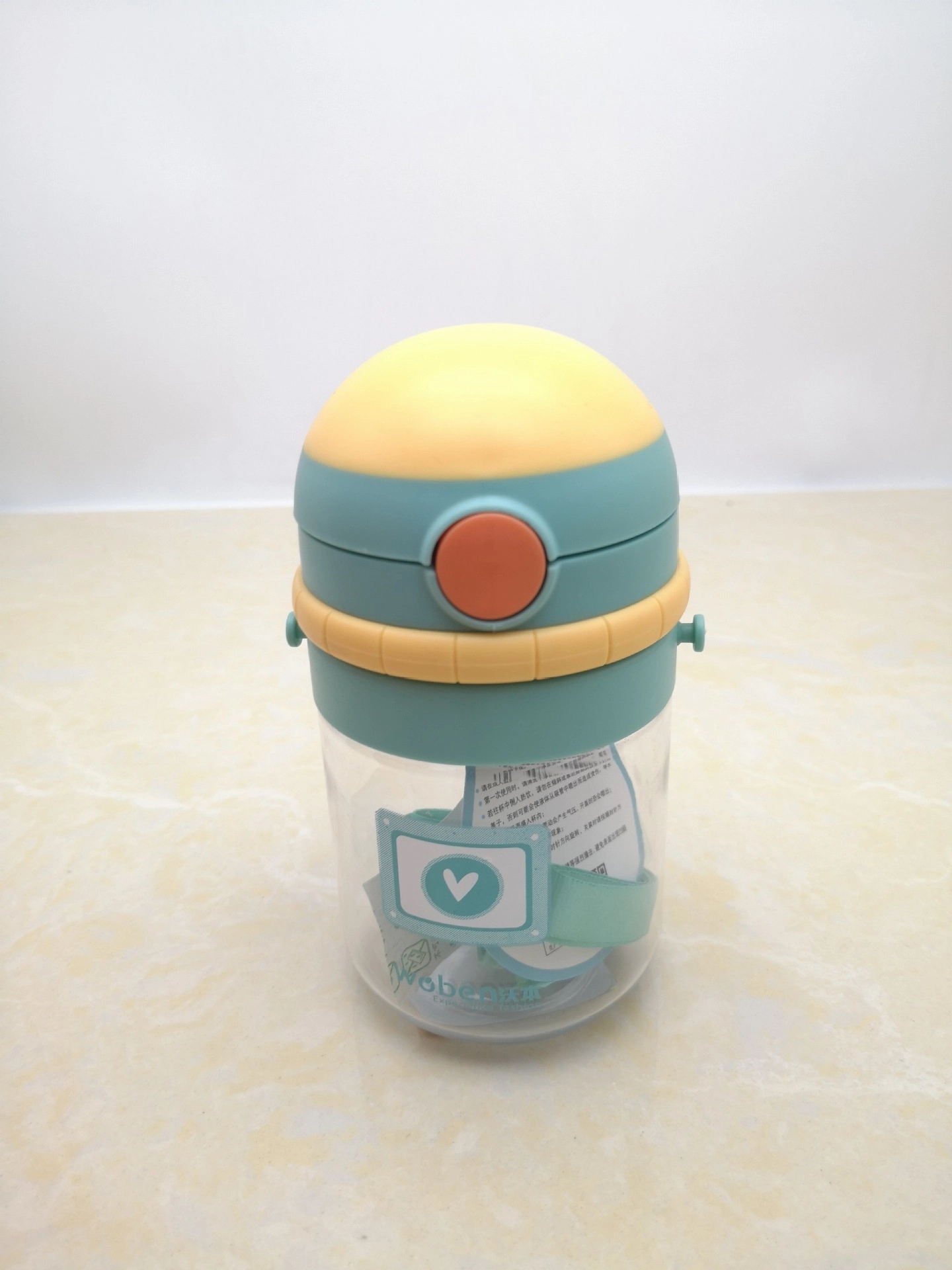 Kids Robot Water Bottle With Lanyard-12 oz 4